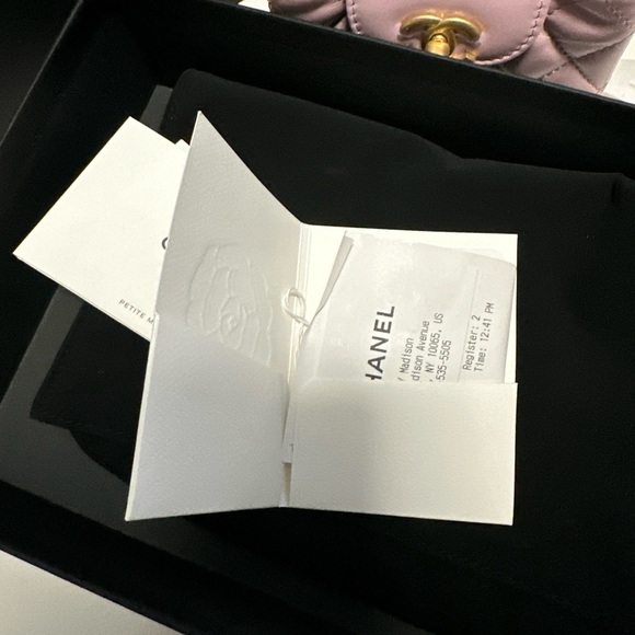 Chanel 24A nano mini Kelly bag pink purple lilac new with box RECEIPT - Picture 13 of 13